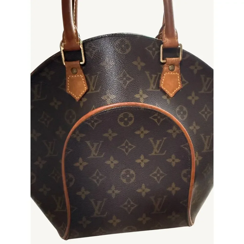Louis Vuitton Ellipse MM Monogram Custom Hand-Painted Art Bag Vintage 1998